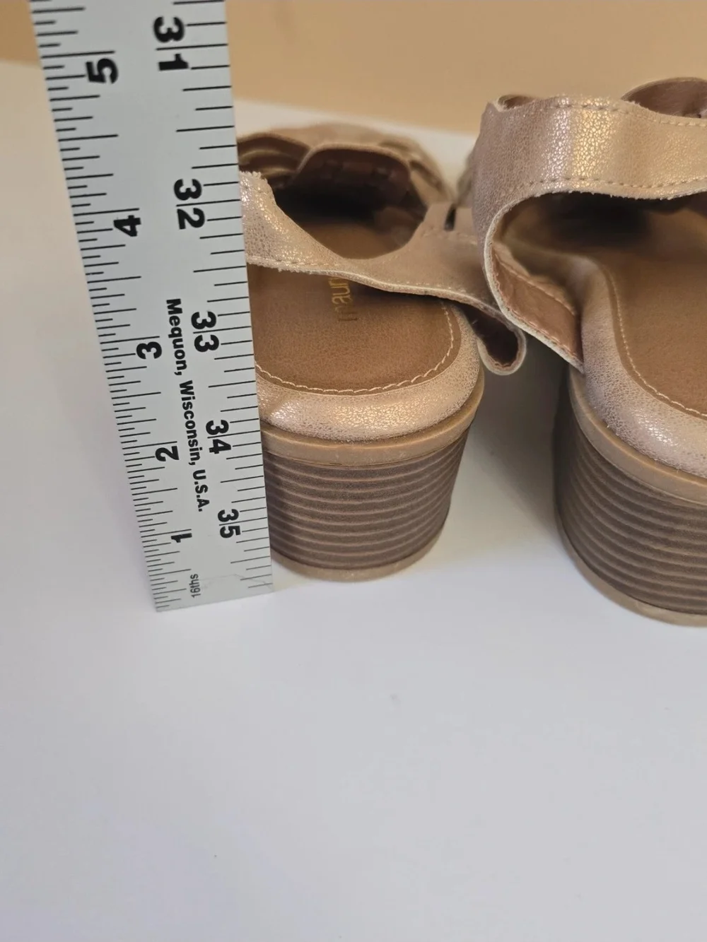 Maurices Shimmering Emily Block Heel Sandals Size 10M